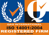 QAS logo ISO 14001-2004 approved